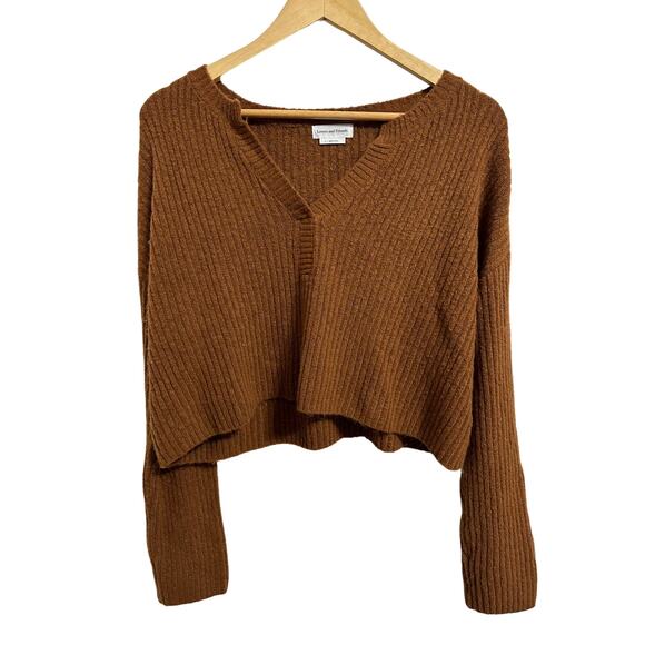 Lovers and Friends Iggy‎ camel cropped sweater size Small $168 - Picture 2 of 6